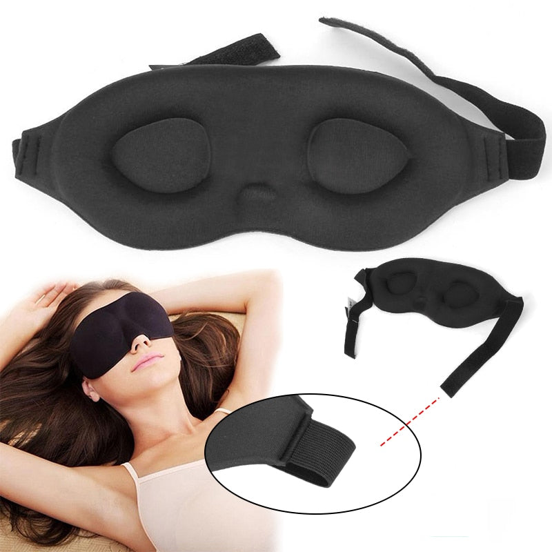 Memory Foam Sleeping Eye Mask with Light Block by HitMyNeed