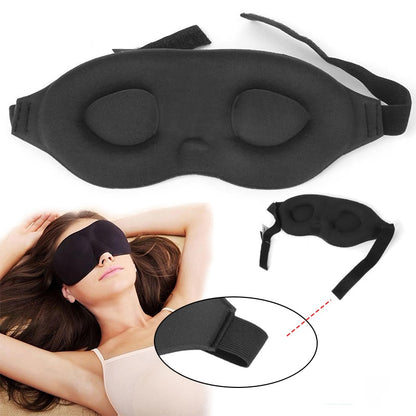 Memory Foam Sleeping Eye Mask with Light Block by HitMyNeed