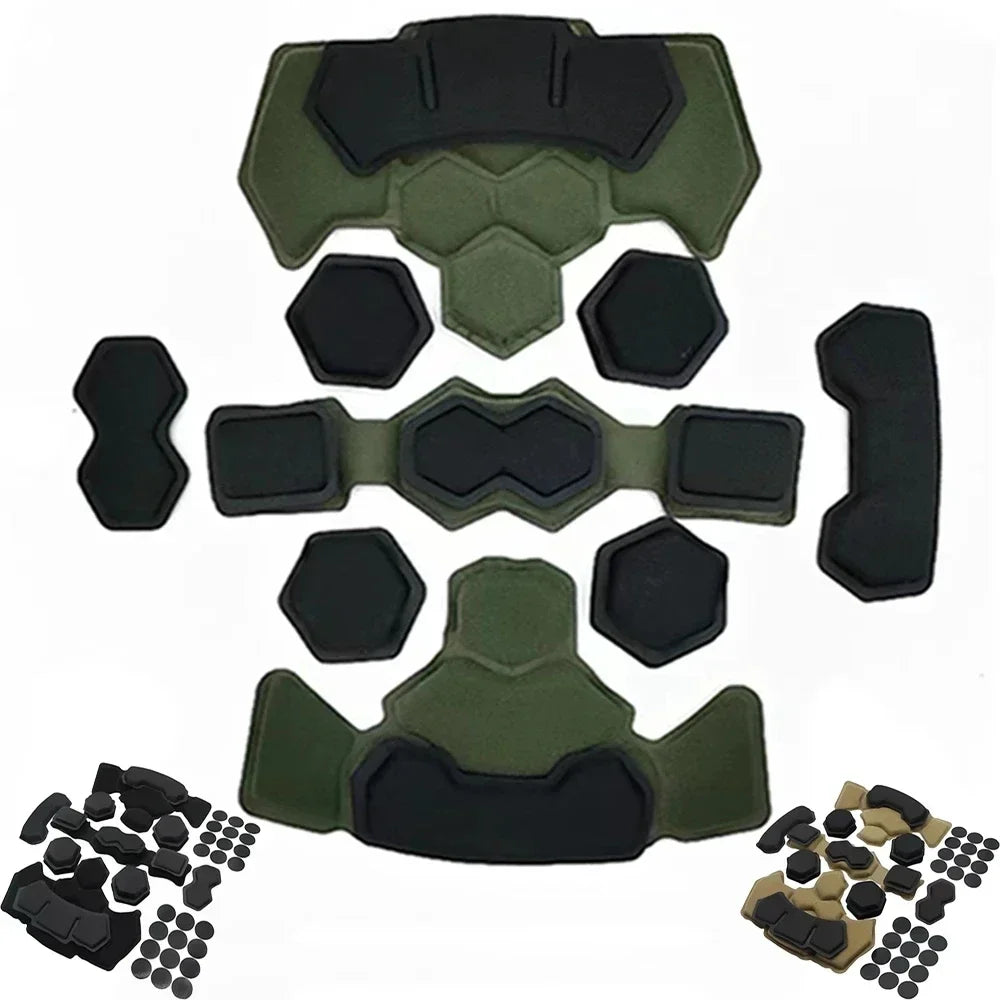 Memory Foam Tactical Helmet Liner Pad Set by HitMyNeed