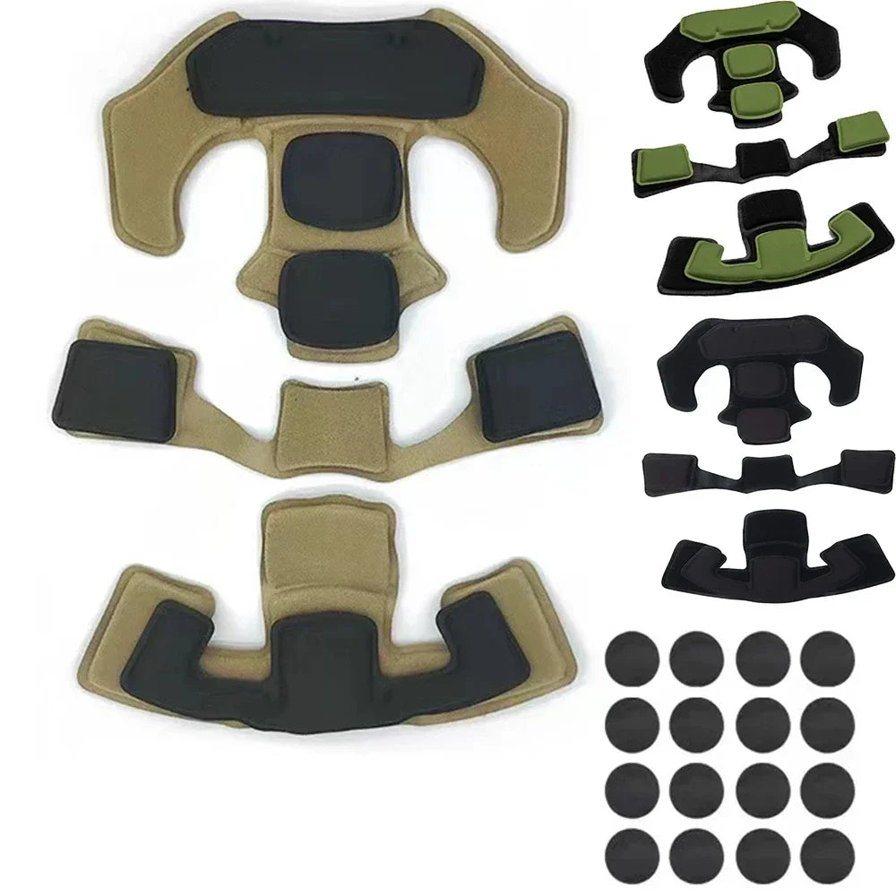 Memory Foam Tactical Helmet Liner Pad Set by HitMyNeed