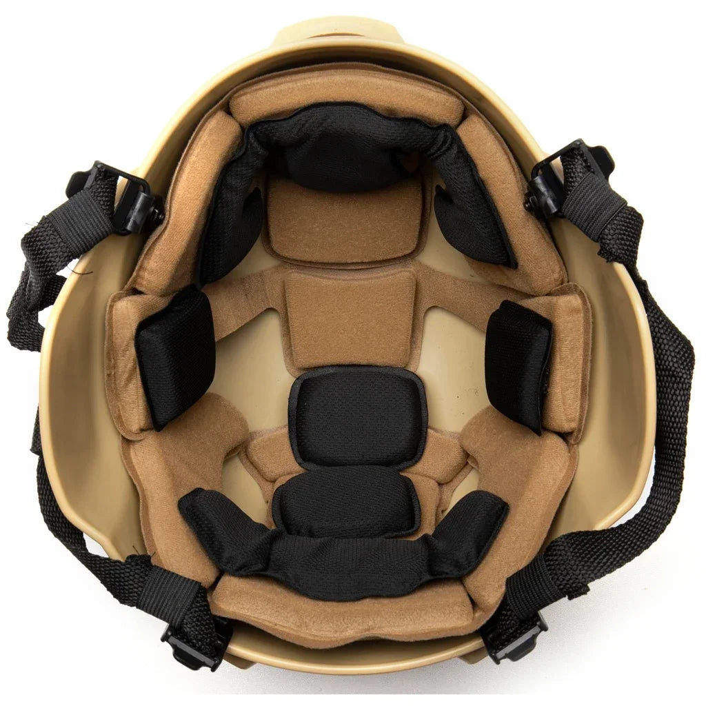 Memory Foam Tactical Helmet Liner Pad Set khaki by HitMyNeed