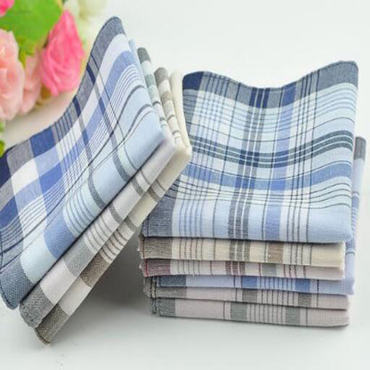 Men's 10-Pack Pocket Handkerchief Set by HitMyNeed