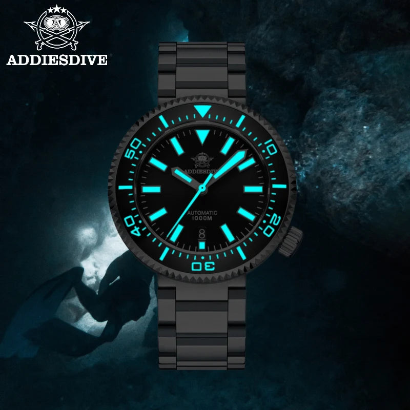 Men's 1000m Automatic Diver Watch Sapphire Steel by HitMyNeed