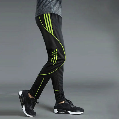 Men's Autumn Quick-Dry Training Pants black-green l-50-60kg by HitMyNeed