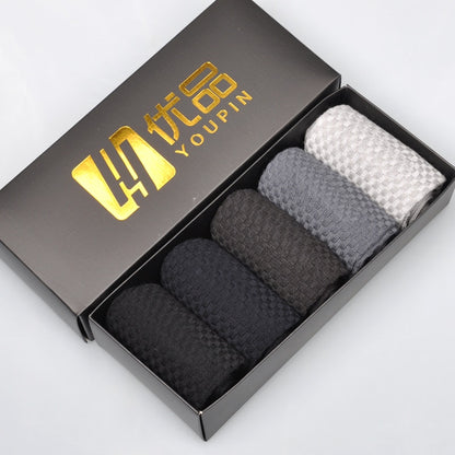 Men's Bamboo Socks 5-Pack - Breathable & Absorbent by HitMyNeed