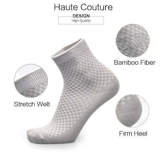 Men's Bamboo Socks 5-Pack - Breathable & Absorbent by HitMyNeed