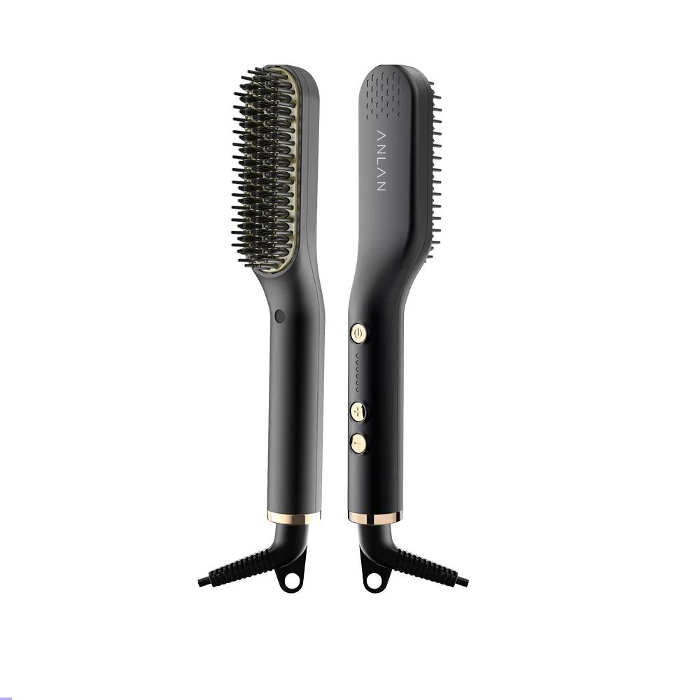 Men's Beard & Hair Straightening Brush Ceramic Comb by HitMyNeed