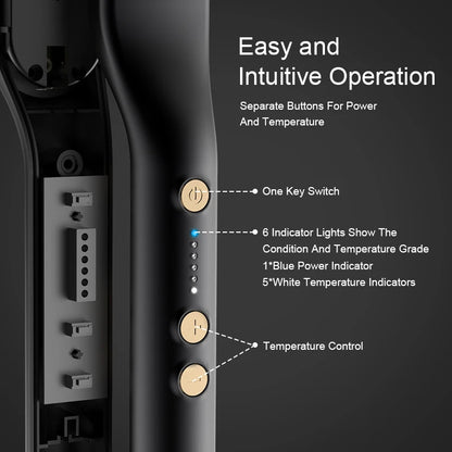 Men's Beard & Hair Straightening Brush Ceramic Comb by HitMyNeed