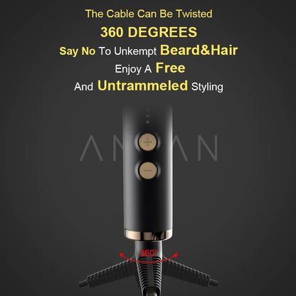 Men's Beard & Hair Straightening Brush Ceramic Comb by HitMyNeed