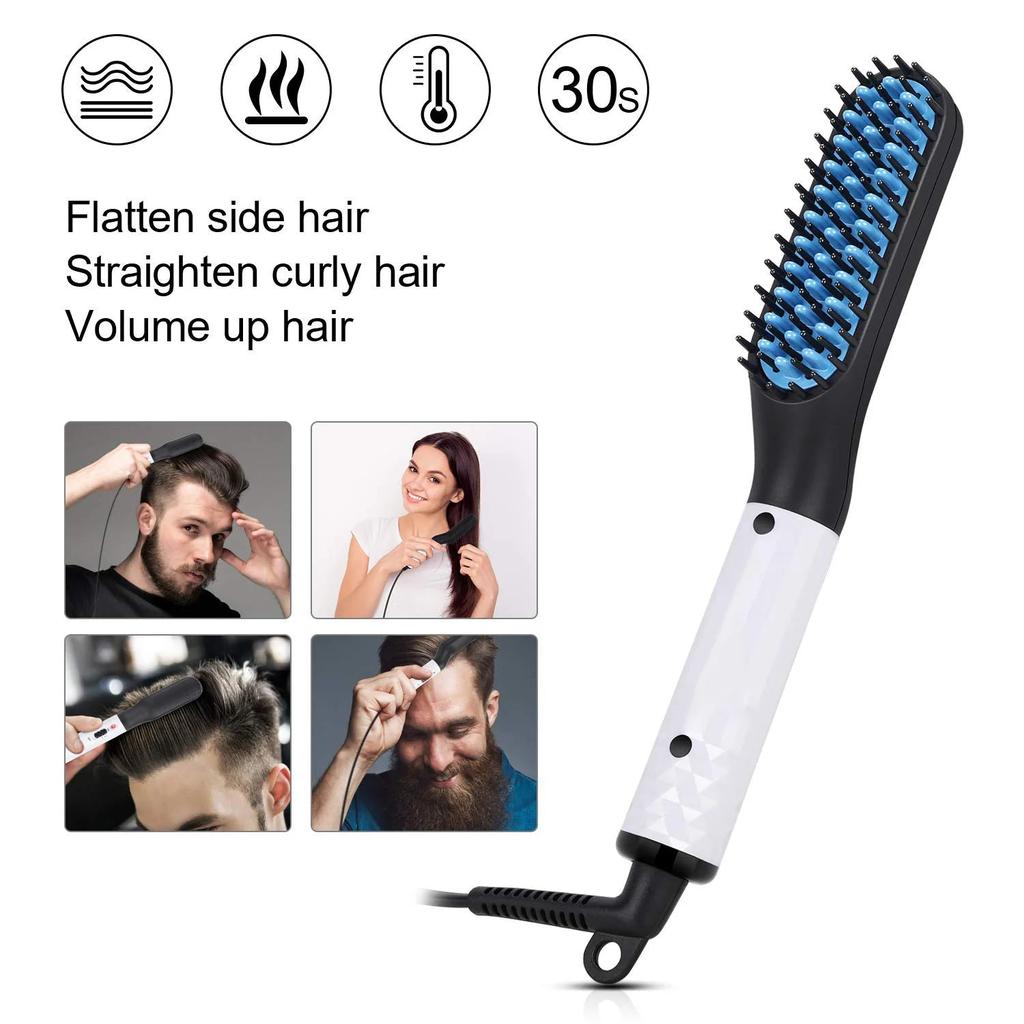 Men's Beard & Hair Straightening Comb Brush by HitMyNeed