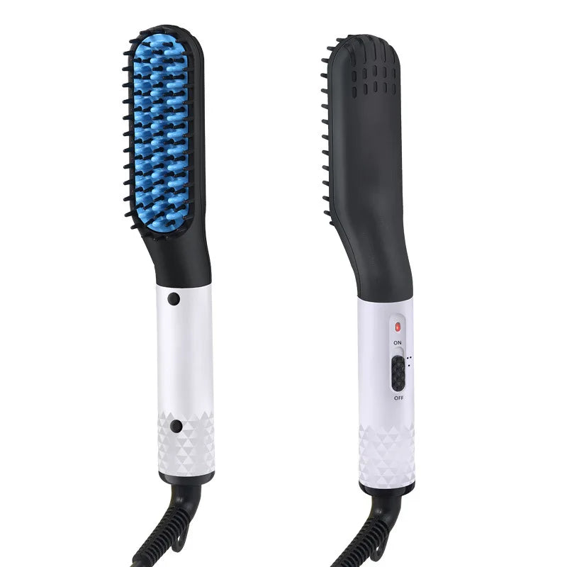 Men's Beard & Hair Straightening Comb Brush white au by HitMyNeed