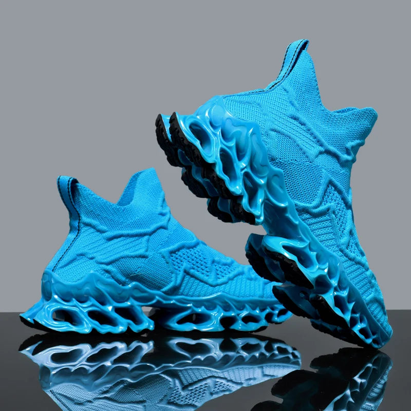 Men's Breathable Casual Running Sneakers by HitMyNeed