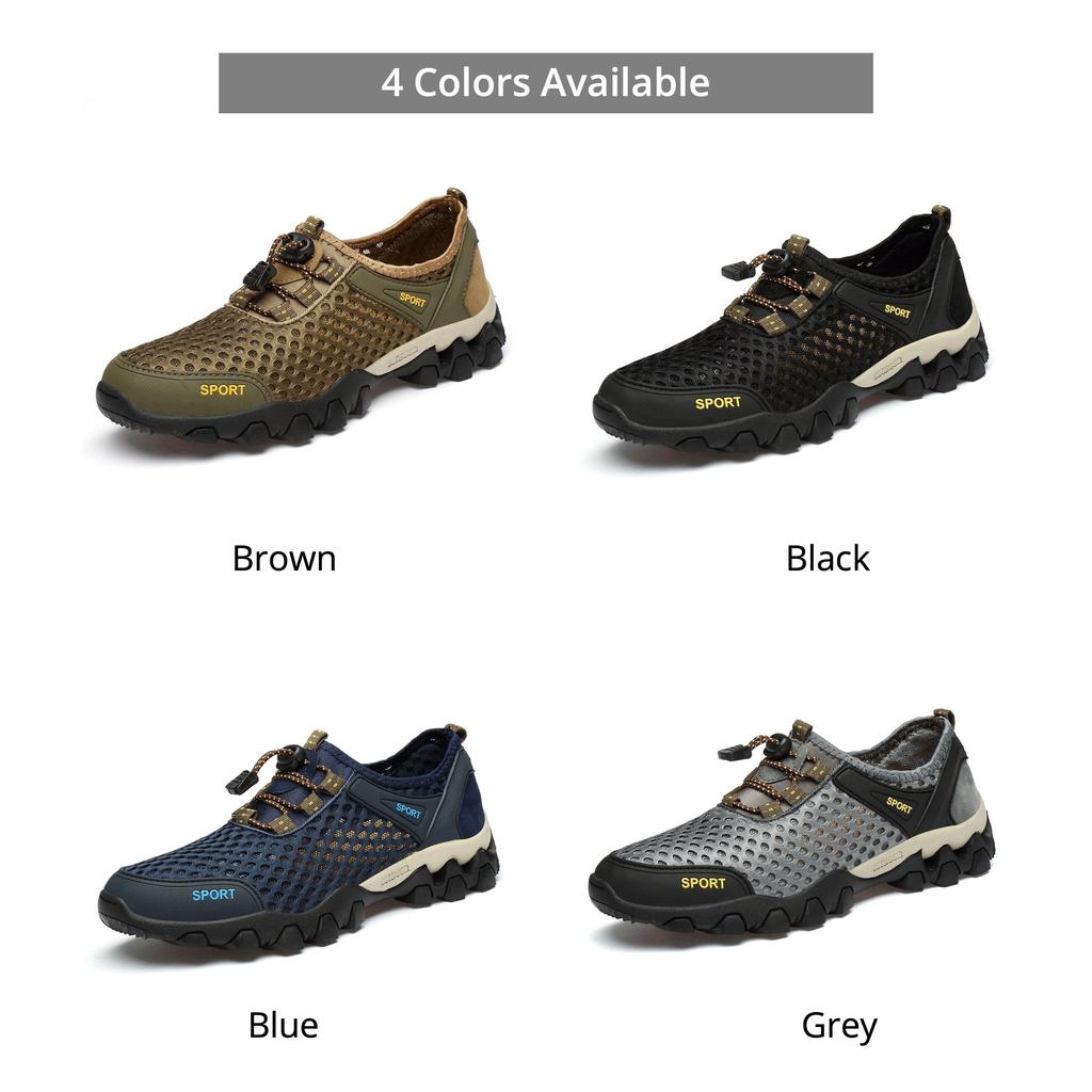 Men's Breathable Mesh Barefoot Hiking Sneakers by HitMyNeed