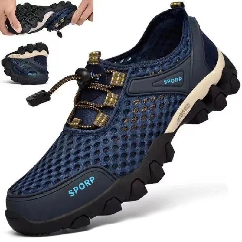 Men's Breathable Mesh Barefoot Hiking Sneakers by HitMyNeed