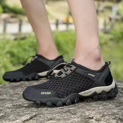 Men's Breathable Mesh Barefoot Hiking Sneakers by HitMyNeed