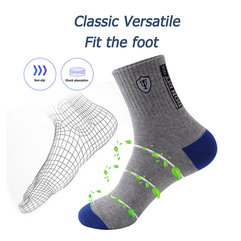 Men's Breathable Sports Socks 5 Pairs EU 38-47 by HitMyNeed