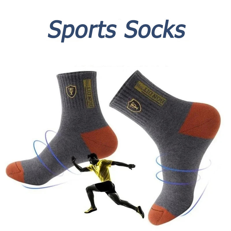 Men's Breathable Sports Socks 5 Pairs EU 38-47 by HitMyNeed