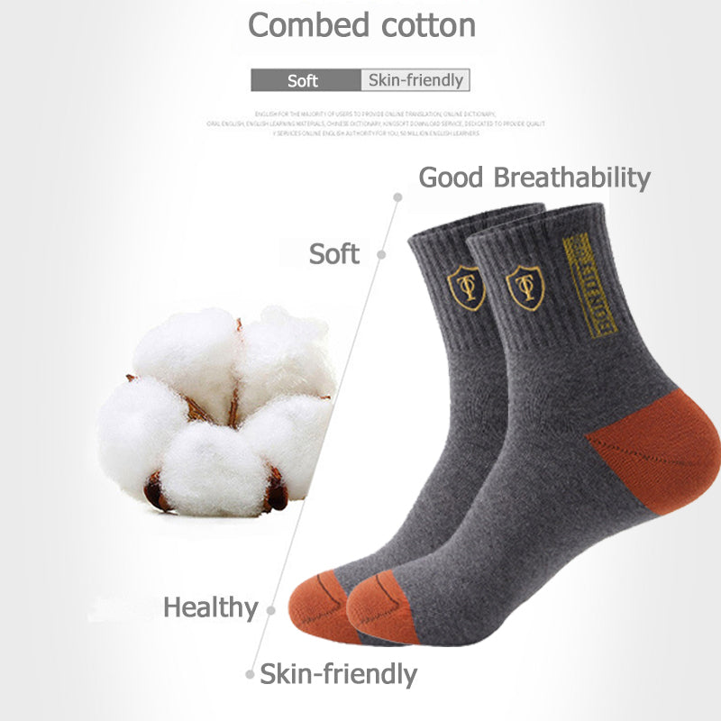 Men's Breathable Sports Socks 5 Pairs EU 38-47 by HitMyNeed