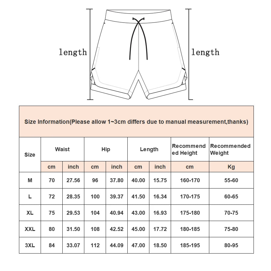 Men's Camo 2-in-1 Quick Dry Running Gym Shorts by HitMyNeed
