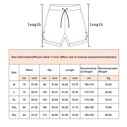 Men's Camo 2-in-1 Quick Dry Running Gym Shorts by HitMyNeed