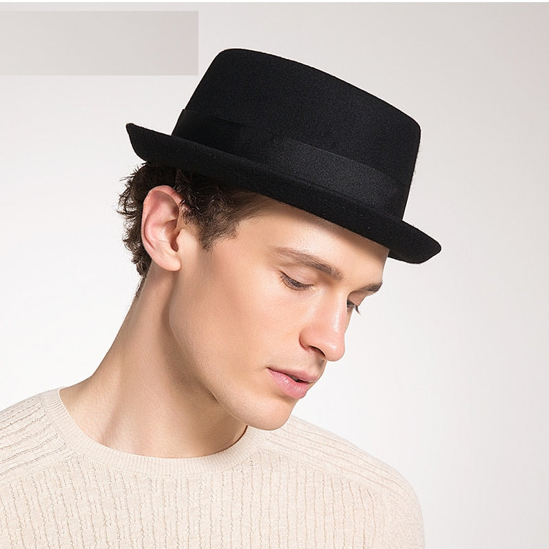 Men's Classic Wool Fedora Hat by HitMyNeed