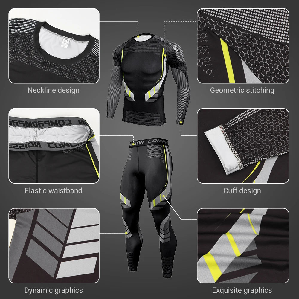Men's Compression Base Layer Thermal Training Set by HitMyNeed