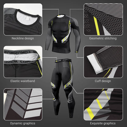 Men's Compression Base Layer Thermal Training Set by HitMyNeed