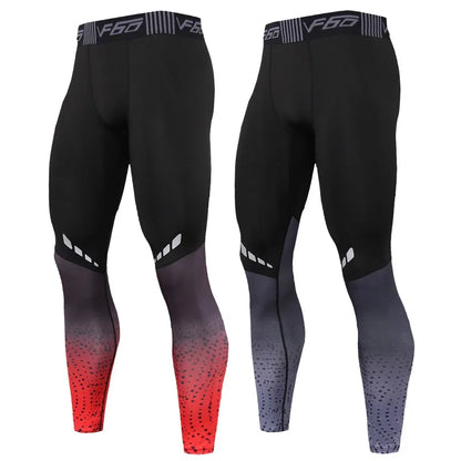 Men's Compression Running Tights Quick-Dry Leggings by HitMyNeed