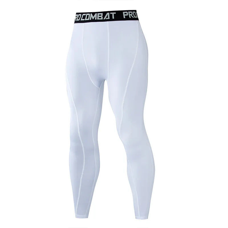 Men's Compression Running Tights Quick-Dry Leggings style11 m by HitMyNeed