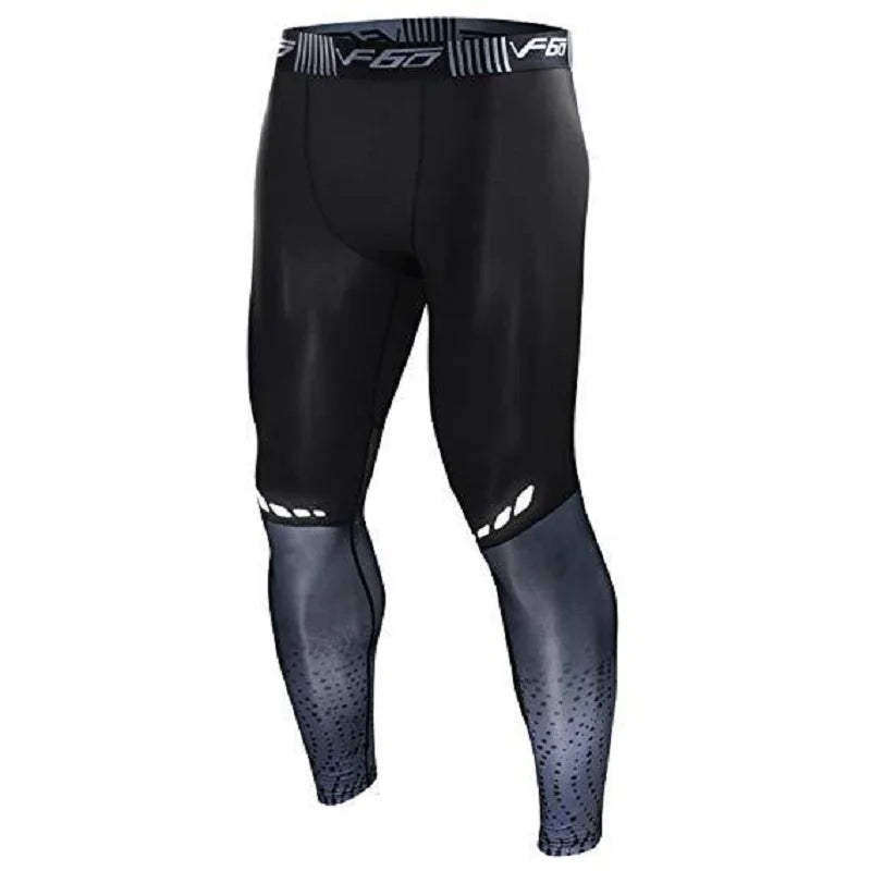 Men's Compression Running Tights Quick-Dry Leggings style2 m by HitMyNeed