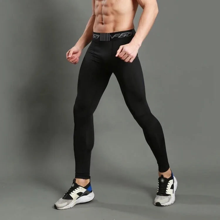 Men's Compression Running Tights Quick-Dry Leggings style3 m by HitMyNeed