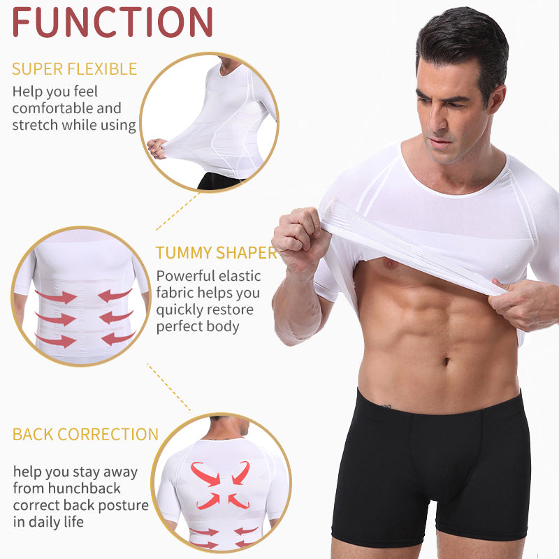 Men's Compression Shaper Vest with Posture Support by HitMyNeed