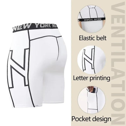 Men's Compression Sports Boxer Shorts Quick-Dry by HitMyNeed