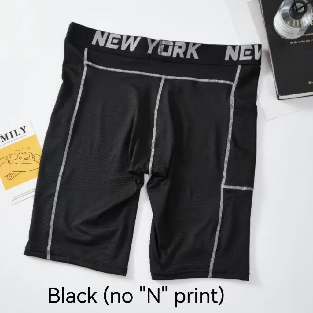 Men's Compression Sports Boxer Shorts Quick-Dry black xl by HitMyNeed