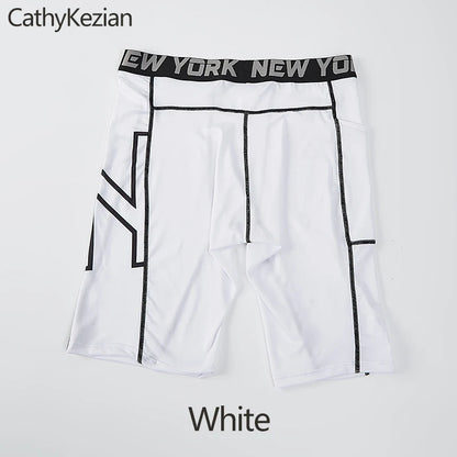 Men's Compression Sports Boxer Shorts Quick-Dry white m by HitMyNeed