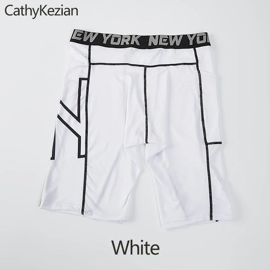 Men's Compression Sports Boxer Shorts Quick-Dry white m by HitMyNeed