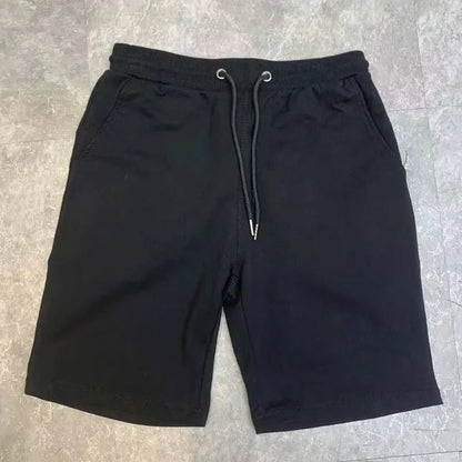 Mens Cotton Lounge Shorts with Pockets black cn-3xl-us-l by HitMyNeed