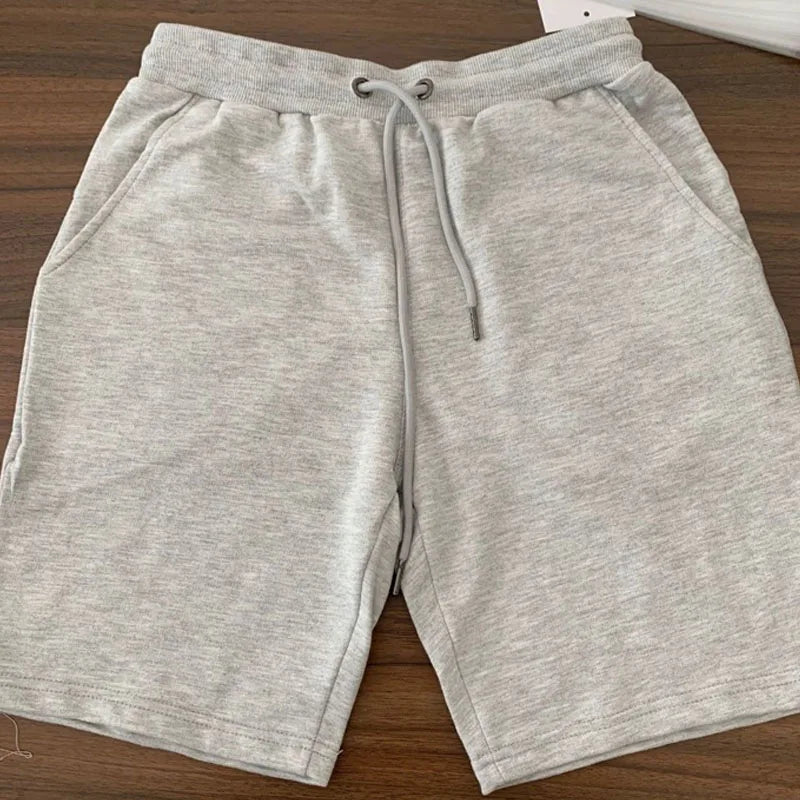 Mens Cotton Lounge Shorts with Pockets gray cn-4xl-us-l-plus by HitMyNeed