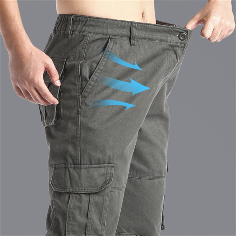 Men's Cotton Tactical Jogger Work Pants by HitMyNeed