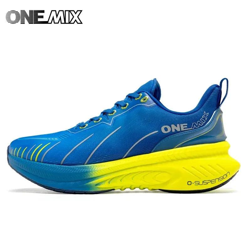 Men's Cushioned Running Shoes for Heavy Runners blue 36.0 by HitMyNeed