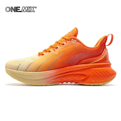 Men's Cushioned Running Shoes for Heavy Runners orange 37.0 by HitMyNeed
