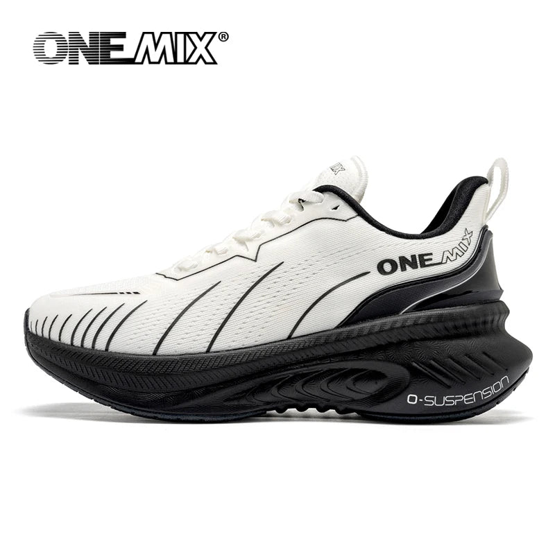 Men's Cushioned Running Shoes for Heavy Runners panda-white 47.0 by HitMyNeed