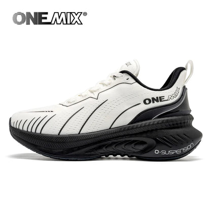 Men's Cushioned Running Shoes for Heavy Runners panda-white 47.0 by HitMyNeed