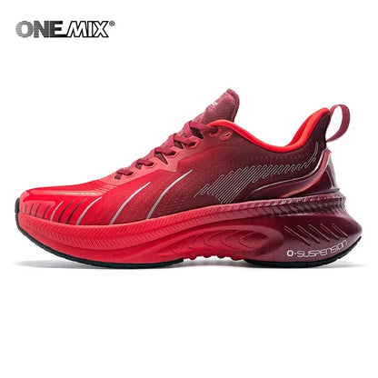 Men's Cushioned Running Shoes for Heavy Runners red 36.0 by HitMyNeed