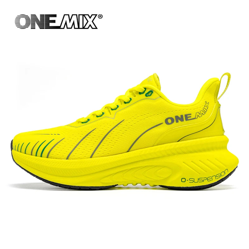 Men's Cushioned Running Shoes for Heavy Runners yellow 37.0 by HitMyNeed