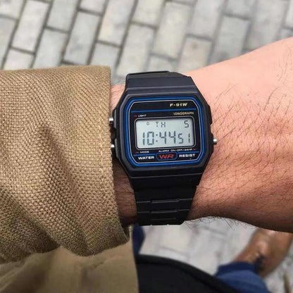 Men's Digital Watch with Stainless Steel Bracelet by HitMyNeed