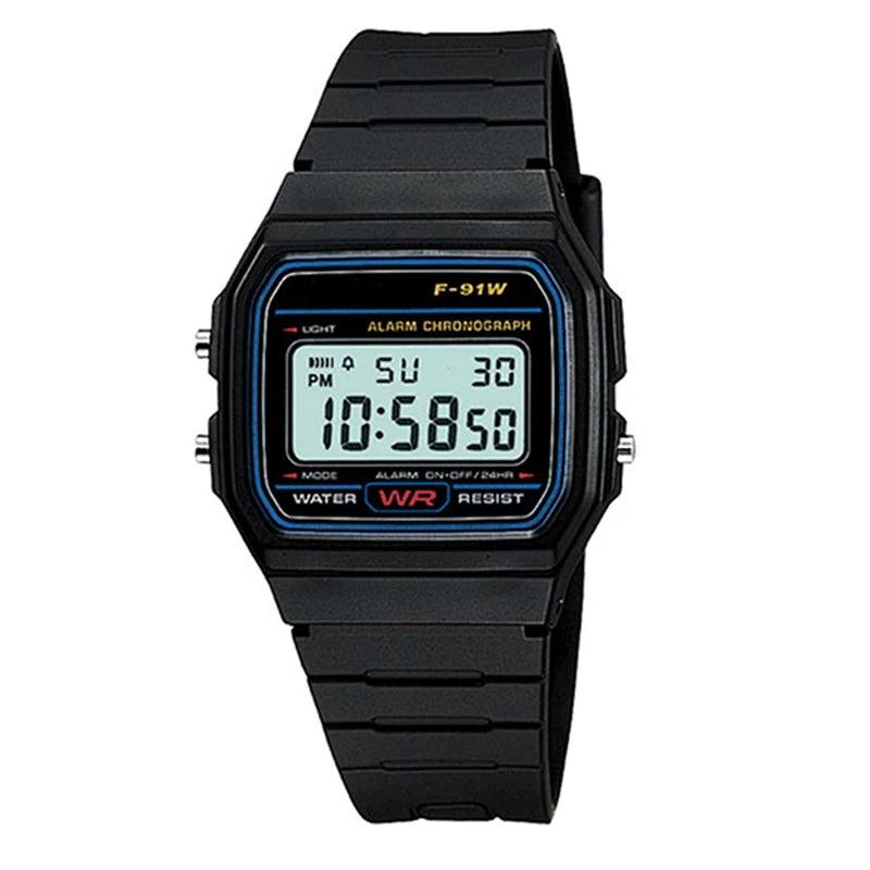 Men's Digital Watch with Stainless Steel Bracelet gold-style05 by HitMyNeed