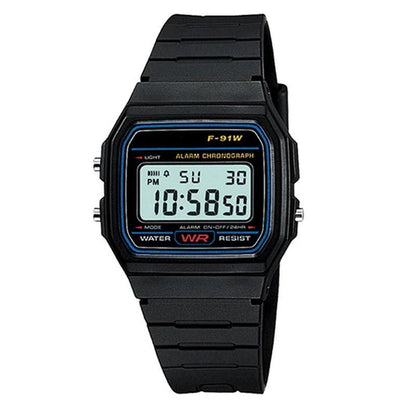 Men's Digital Watch with Stainless Steel Bracelet gold-style05 by HitMyNeed