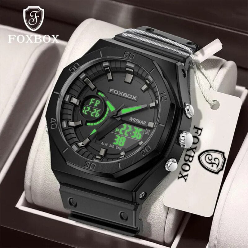 Men's Dual Display Sports Chronograph Watch 50M by HitMyNeed