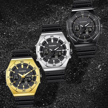 Men's Dual Display Sports Chronograph Watch 50M by HitMyNeed